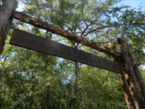 The new Herman J. Udouj Memorial Trail by the Hardwood Tree Museum in Fort Smith, Arkansas